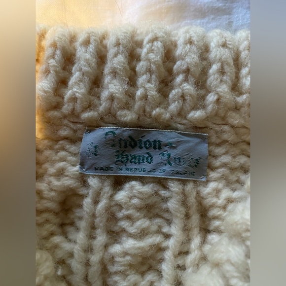 Irish Wool Fisherman's Sweater - Picture 3 of 5